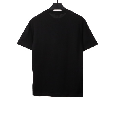  Dior letter gradient embroidery T-Shirts black 02