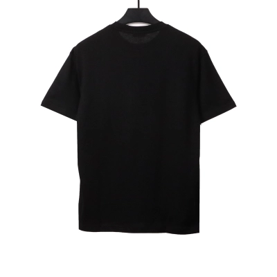 Dior letter gradient embroidery T-Shirts black 02