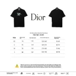 Dior letter gradient embroidery T-Shirts black