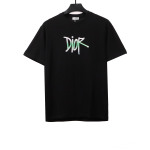Dior letter gradient embroidery T-Shirts black