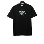 Dior letter gradient embroidery T-Shirts black