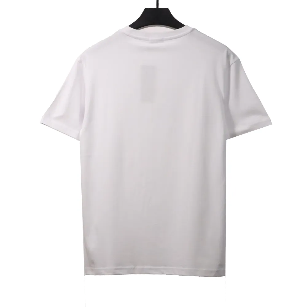 Dior letter gradient embroidery T-Shirts white