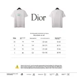 Dior letter gradient embroidery T-Shirts white