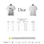 Dior letter graffiti print T-Shirts white