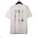 Dior plant and flower specimen print T-Shirts black