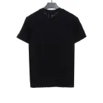 Dior rose pattern logo embroidered T-Shirts