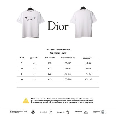 Dior signature line T-Shirts black