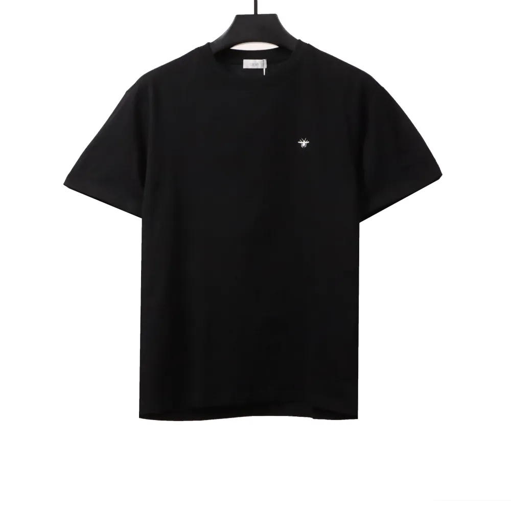 D*or small bee embroidery t-shirts black