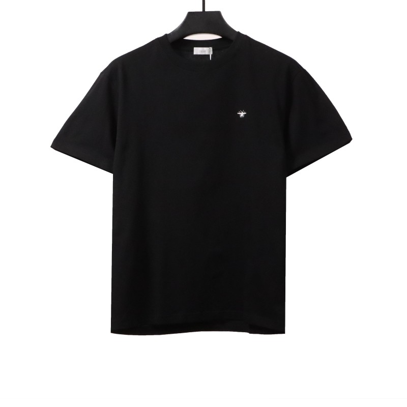 Dior small bee embroidery T-Shirts black