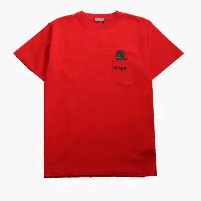 Dior small dinosaur pocket embroidered T-Shirts dark blue 01