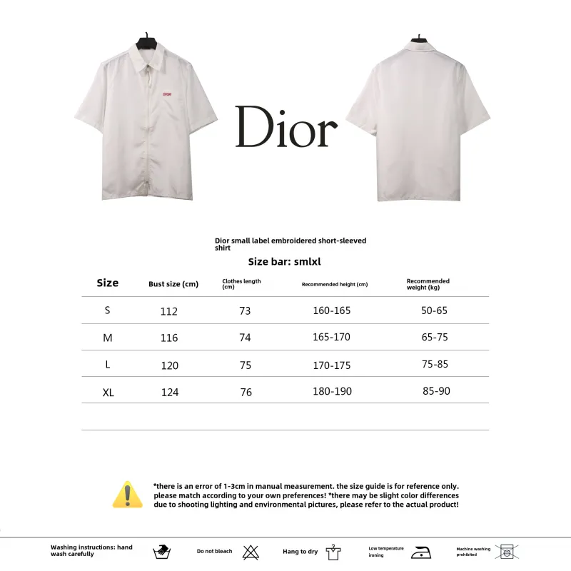 Dior small logo embroidery T-Shirts