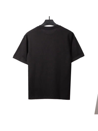Dior striped letter embroidered T-Shirts 02
