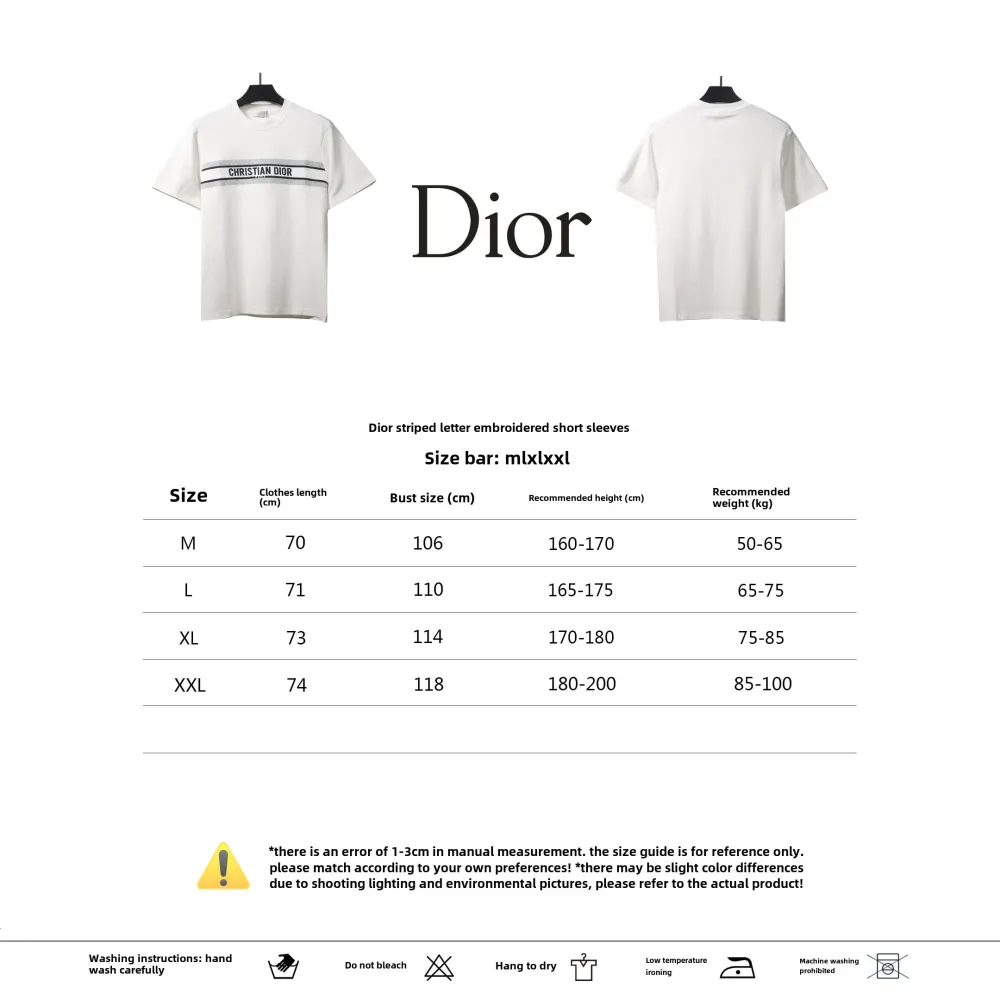 Dior three-dimensional CD printed T-Shirts