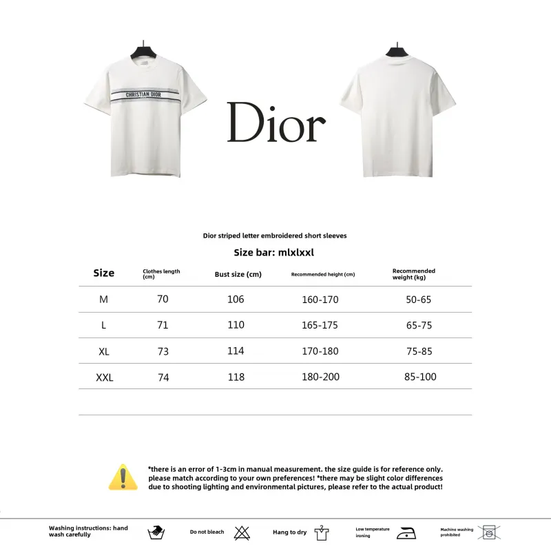 Dior three-dimensional CD printed T-Shirts