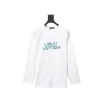 Louis Vuitton24ss heavy beaded letter embroidered T-Shirts