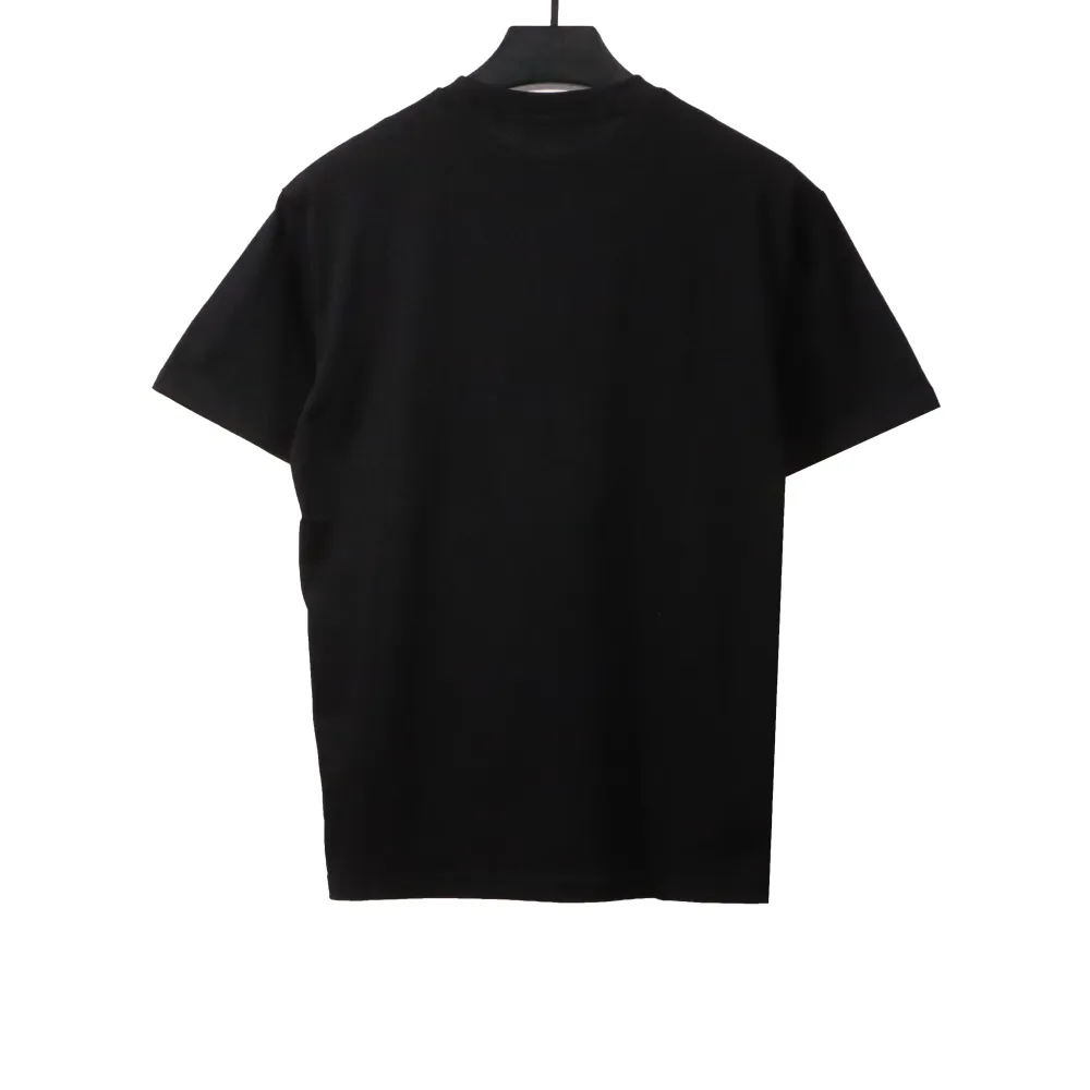  Louis Vuitton 1854 art letter star flower print T-Shirts black