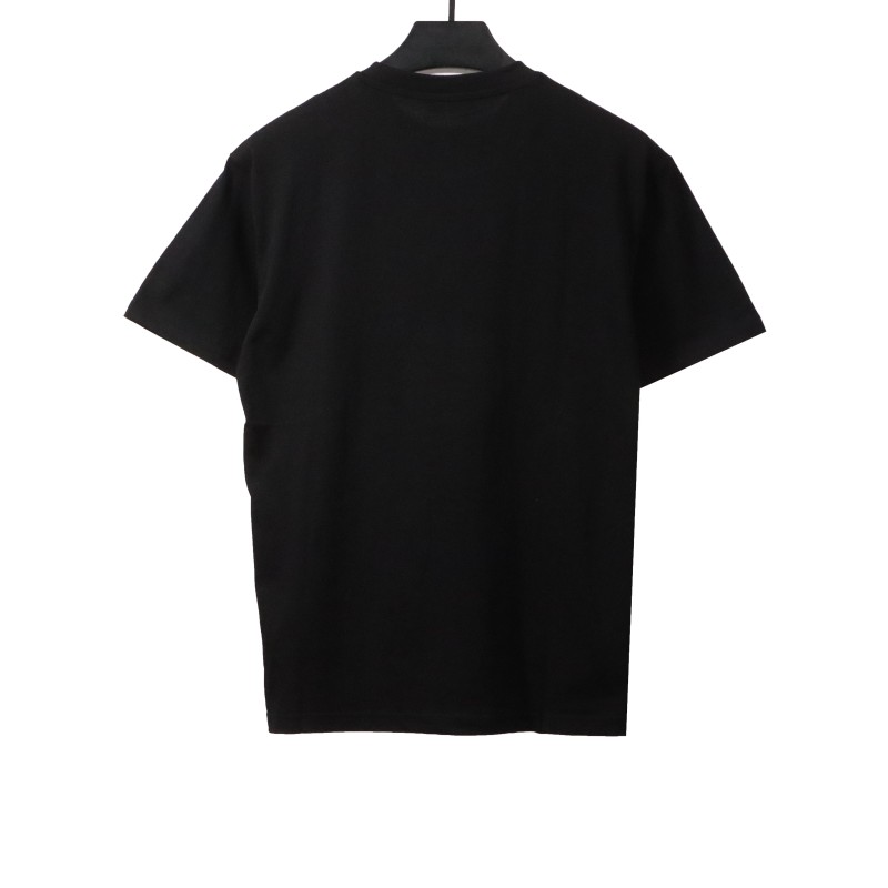 Louis Vuitton 1854 art letter star flower print T-Shirts black