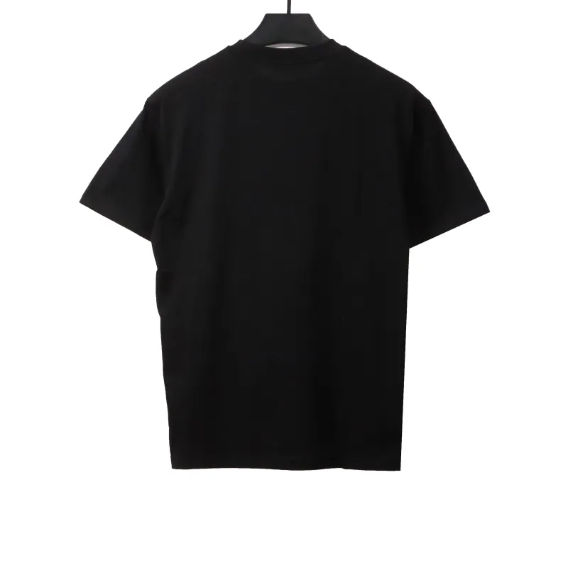  Louis Vuitton 1854 art letter star flower print T-Shirts black