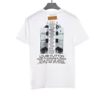 Louis Vuitton 24Fw small blue flower logo embroidered letter long sleeve T-shirt 1