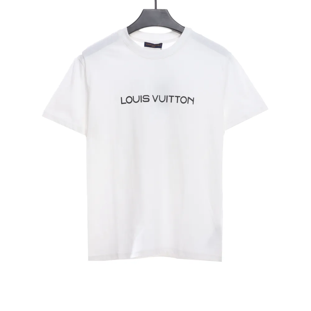 Louis Vuitton 24Fw small blue flower logo embroidered letter long sleeve T-shirt 1