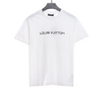 Louis Vuitton 24Fw small blue flower logo embroidered letter long sleeve T-shirt 1