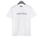 Louis Vuitton 24Fw small blue flower logo embroidered letter long sleeve T-shirt 1