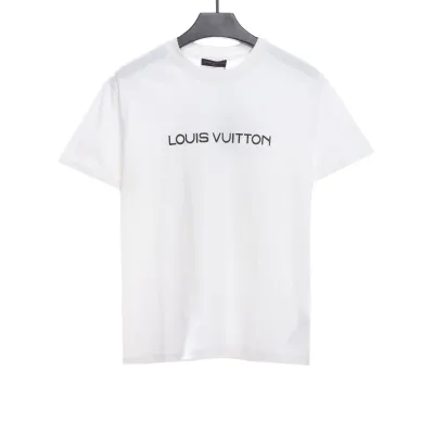Louis Vuitton 24Fw small blue flower logo embroidered letter long sleeve T-shirt 1 01