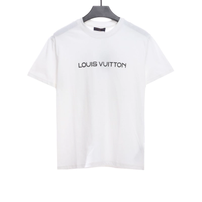 Louis Vuitton 24Fw small blue flower logo embroidered letter long sleeve T-shirt 1 01