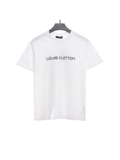 Louis Vuitton 24Fw small blue flower logo embroidered letter long sleeve 01