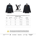PK Louis Vuitton 24Fw small blue flower logo embroidered letter long sleeve T-shirt 2