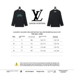 PK Louis Vuitton 24Fw small blue flower logo embroidered letter long sleeve T-shirt 2