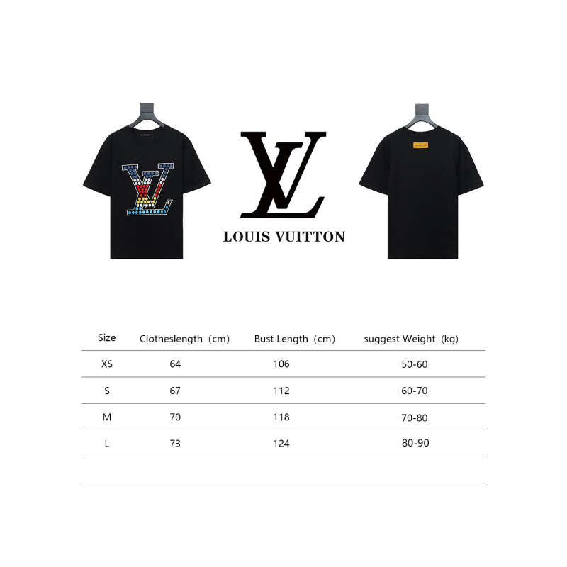  Louis Vuitton 24ss color polka dot heavy embroidery logo T-Shirts 1