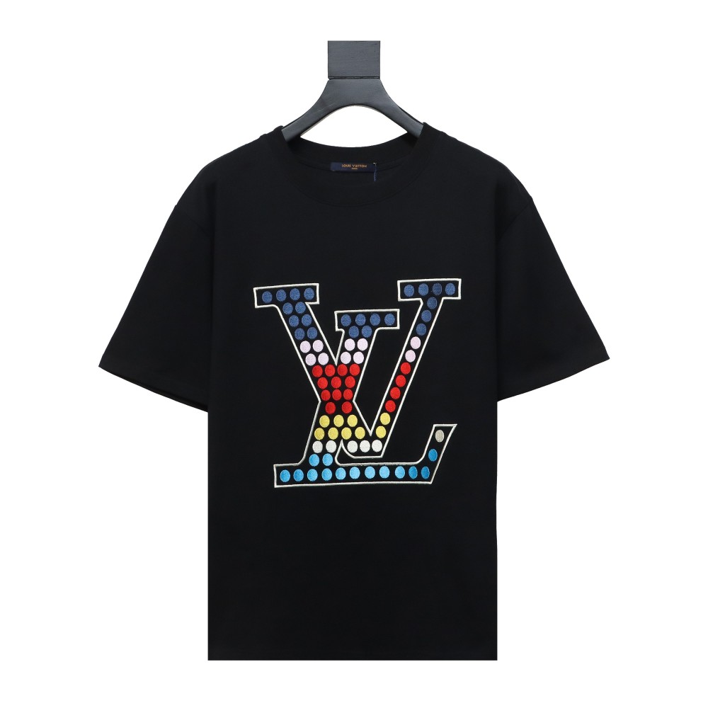  Louis Vuitton 24ss color polka dot heavy embroidery logo T-Shirts 1