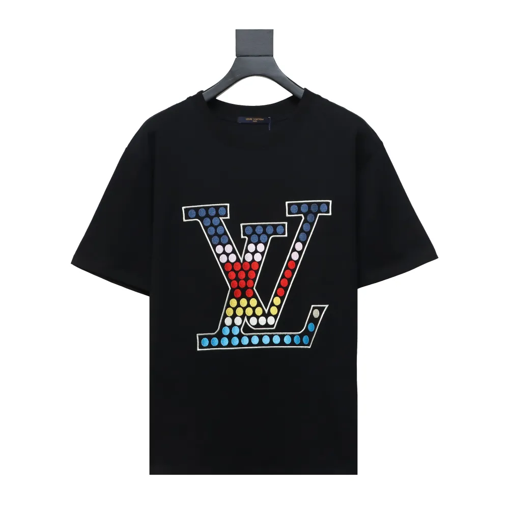  Louis Vuitton 24ss color polka dot heavy embroidery logo T-Shirts 1