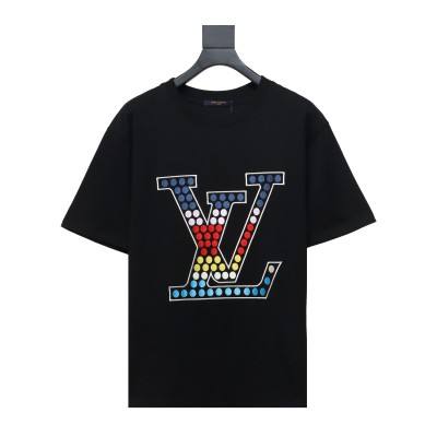  Louis Vuitton 24ss color polka dot heavy embroidery logo T-Shirts 1 01