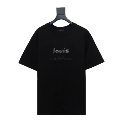 Louis Vuitton 24ss gradient letter beaded T-Shirts 01