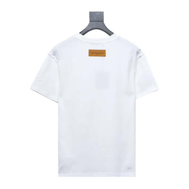  Louis Vuitton 24ss jacquard small label mulberry silk T-Shirts lining