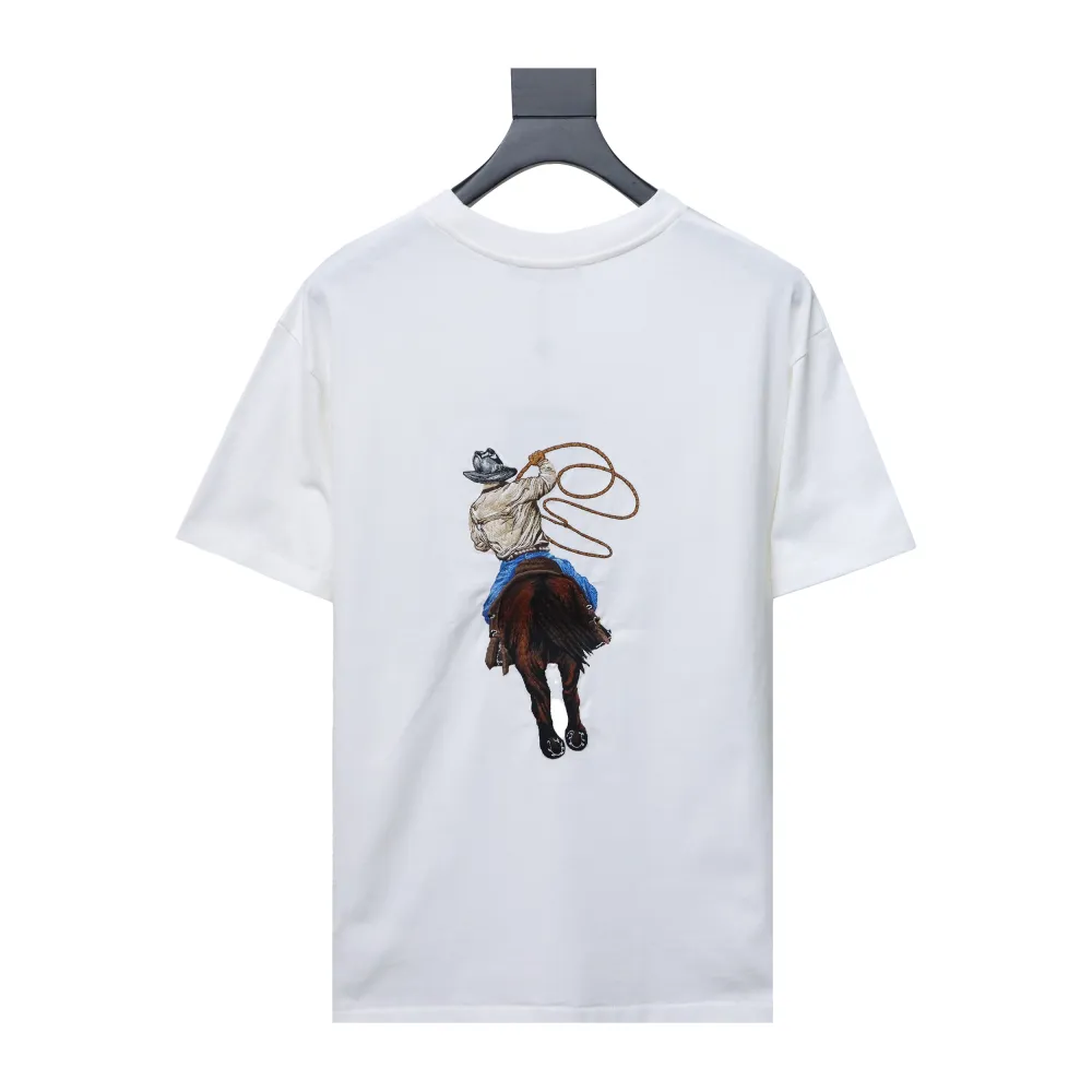Louis Vuitton 24ss western cowboy heavy embroidery T-Shirts