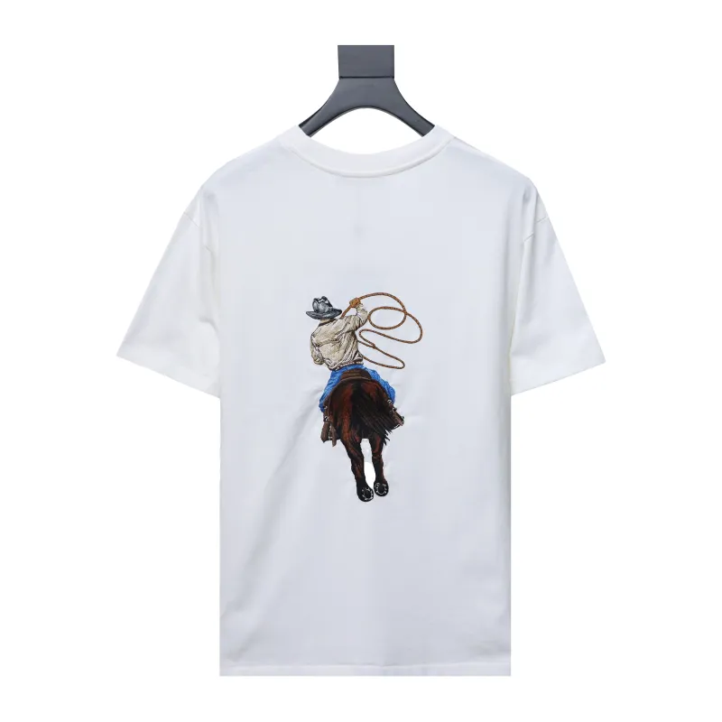Louis Vuitton 24ss western cowboy heavy embroidery T-Shirts