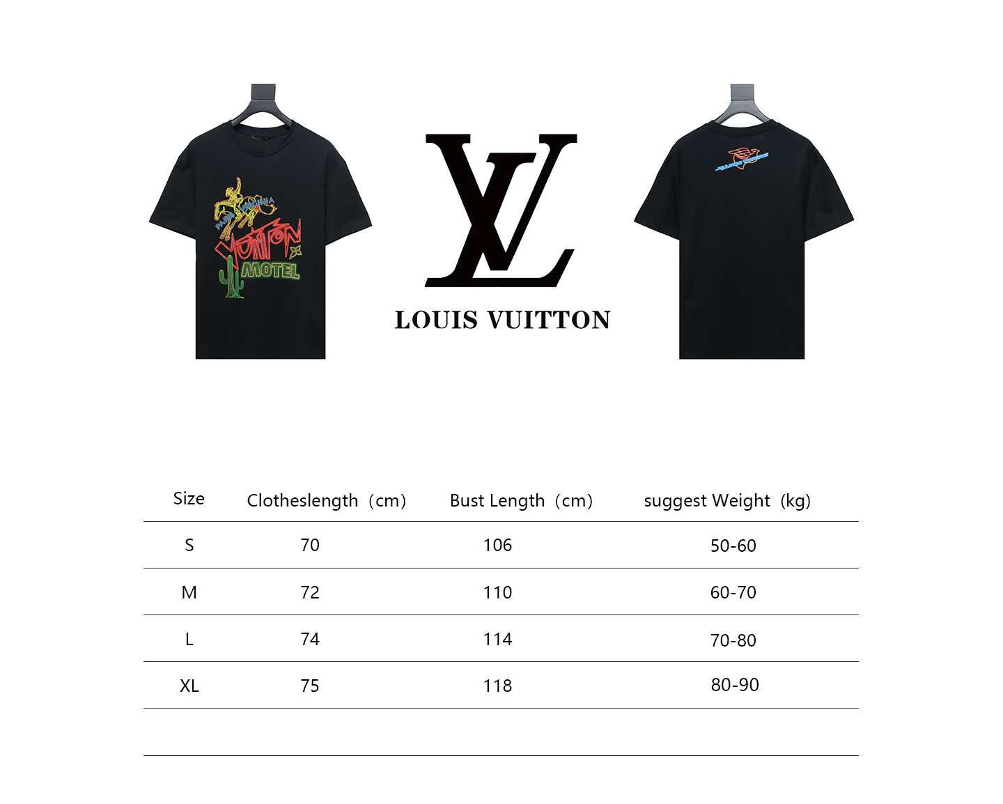  Louis Vuitton 24ss western cowboy hot diamond graffiti print T-Shirts