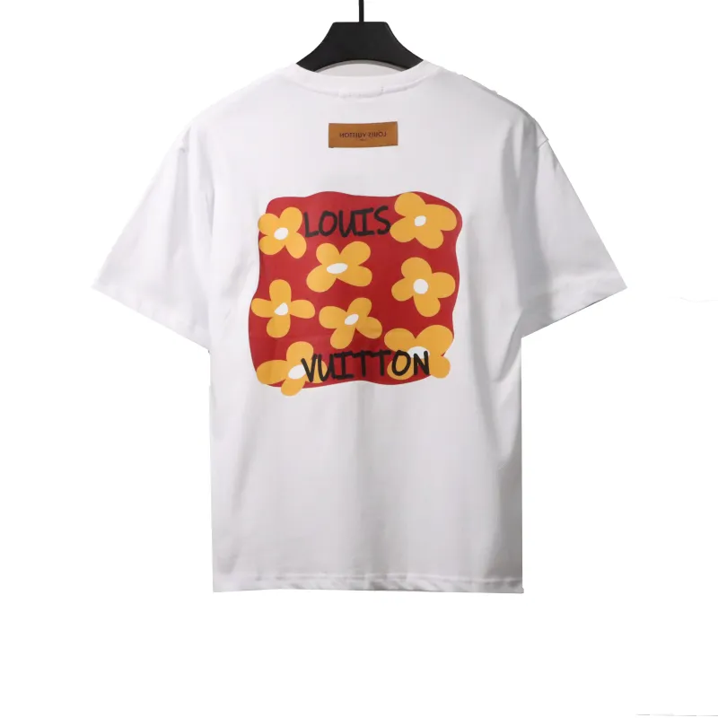 Louis Vuitton back flower print T-Shirts white