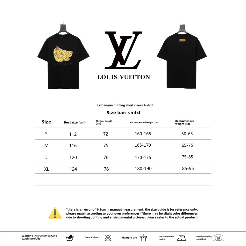 Louis Vuitton banana print T-Shirts black