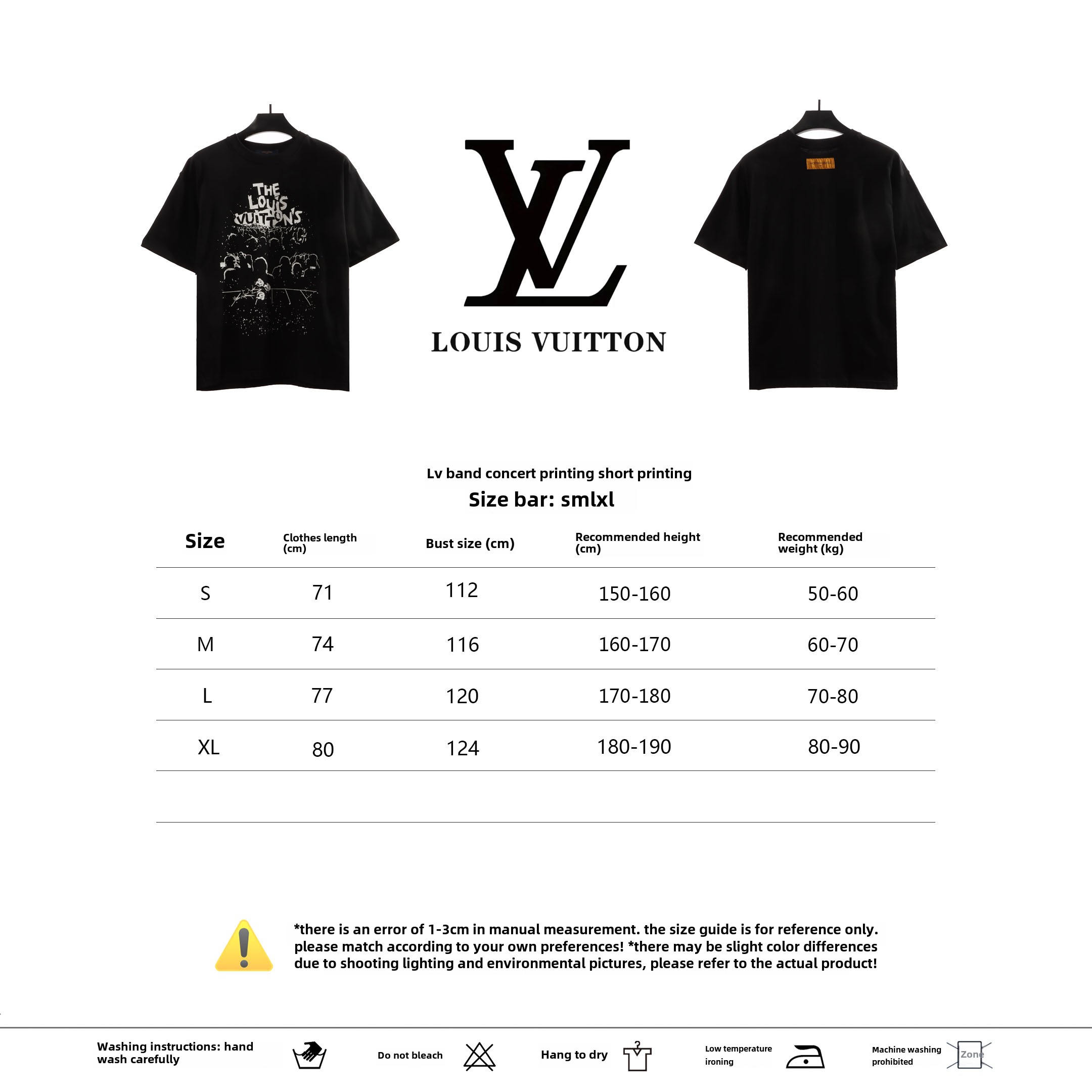 Louis Vuitton band concert print T-Shirts