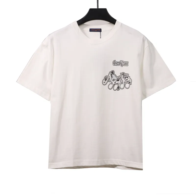  Louis Vuitton band pattern T-Shirts white