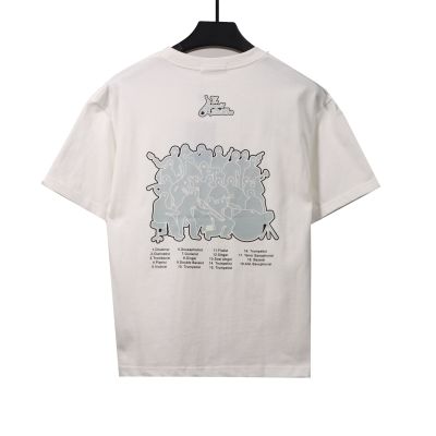  Louis Vuitton band pattern T-Shirts white 02