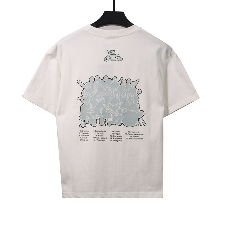  Louis Vuitton band pattern T-Shirts white