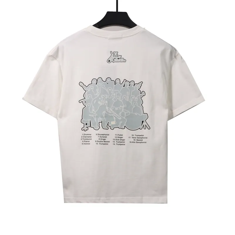  Louis Vuitton band pattern T-Shirts white