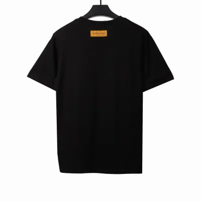 Louis Vuitton bone patchwork logo print T-Shirts black 02