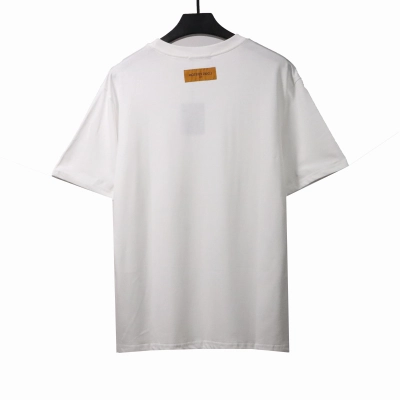 Louis Vuitton bone patchwork logo print T-Shirts white 02