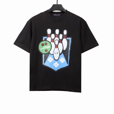 Louis Vuitton bowling print T-Shirts black 01